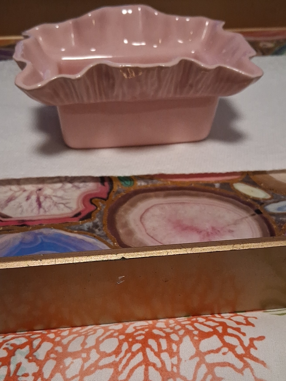 Pink Ceramic Decorative Bowl - Home Accents